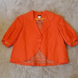 J. Crew linen swing jacket size 6
